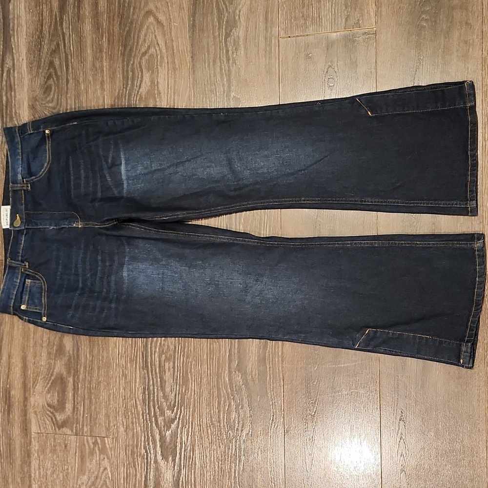 For The Republic Indigo Wide Leg Jeans
